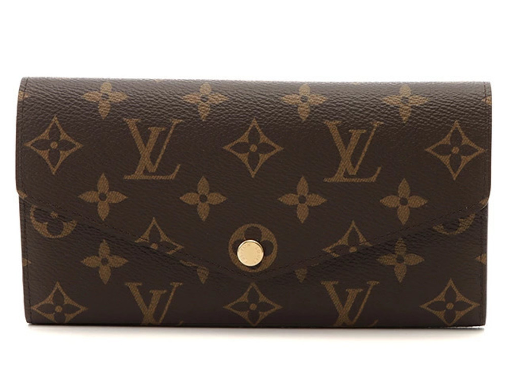 LOUIS VUITTON Long Wallet Portefeuille Sarah Monogram Fuschia Pink